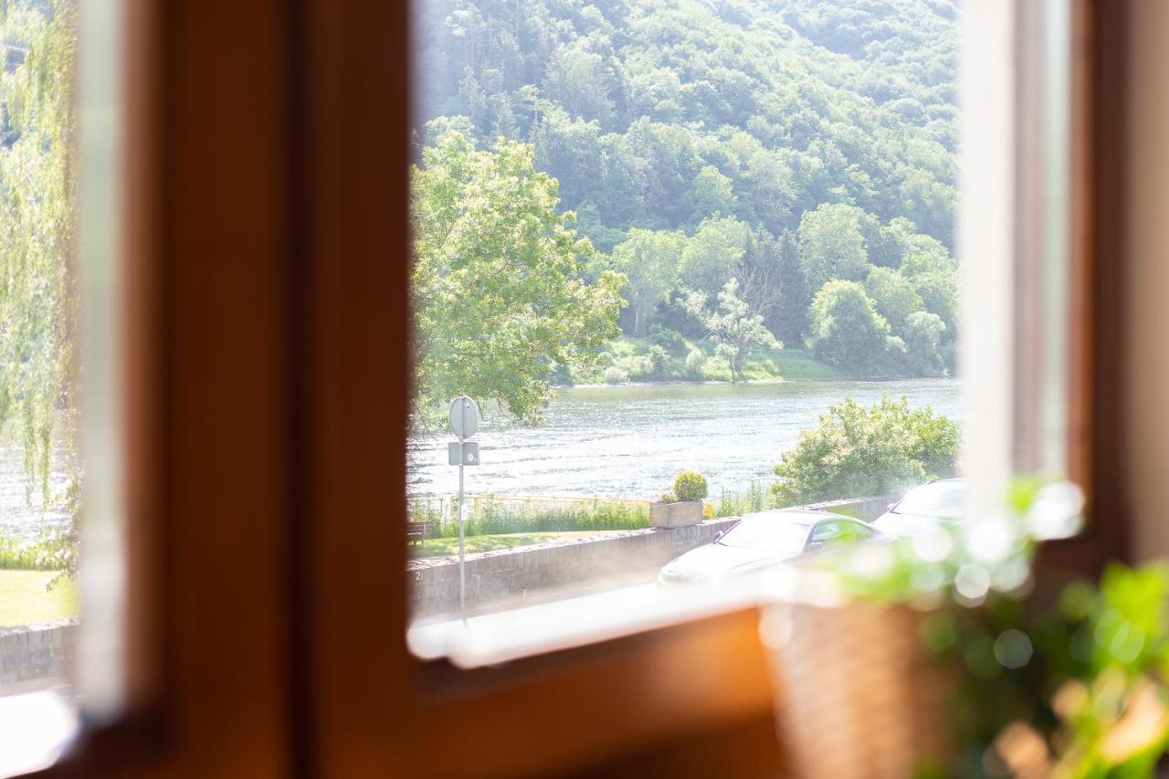 Haus Blaue Traube Mit Moselblick Apartment Ediger-Eller Luaran gambar