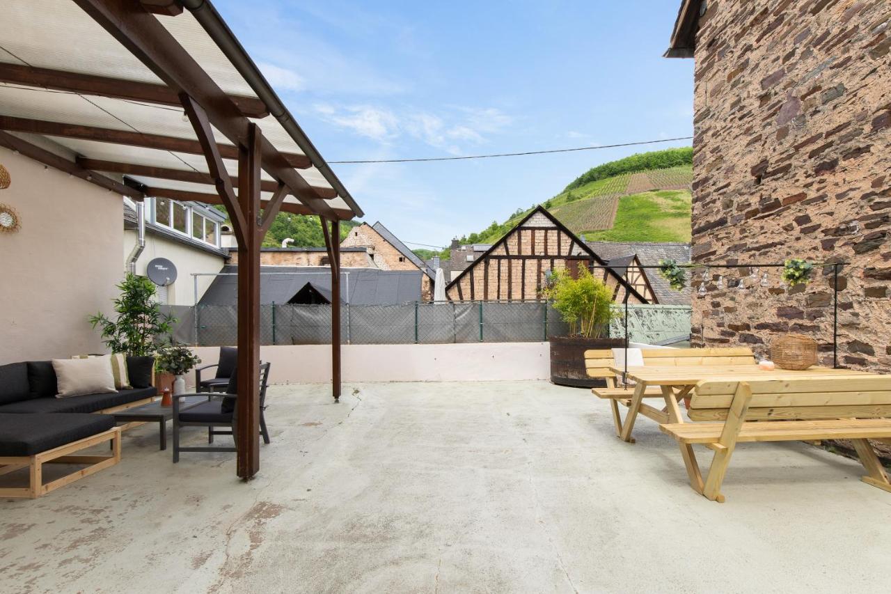 Haus Blaue Traube Mit Moselblick Apartment Ediger-Eller Luaran gambar