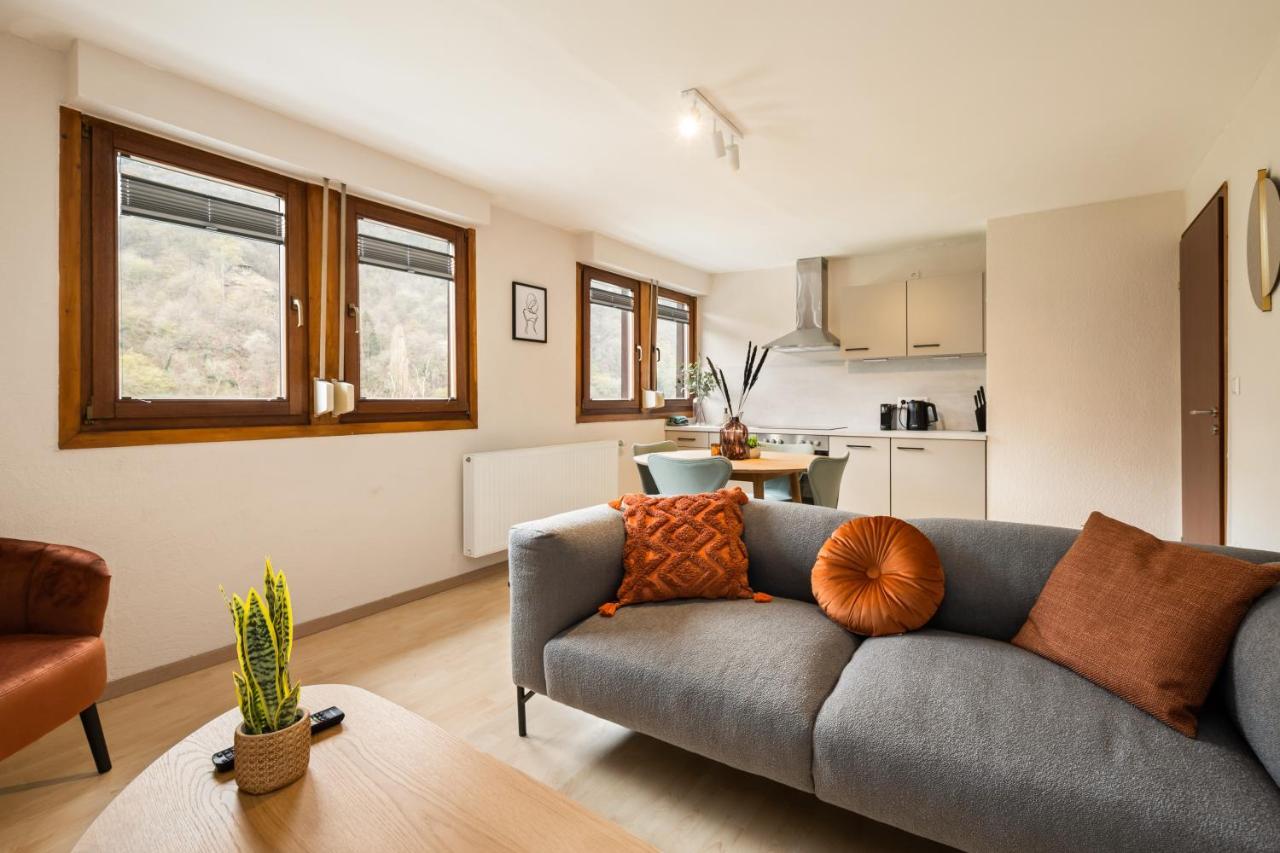 Haus Blaue Traube Mit Moselblick Apartment Ediger-Eller Luaran gambar